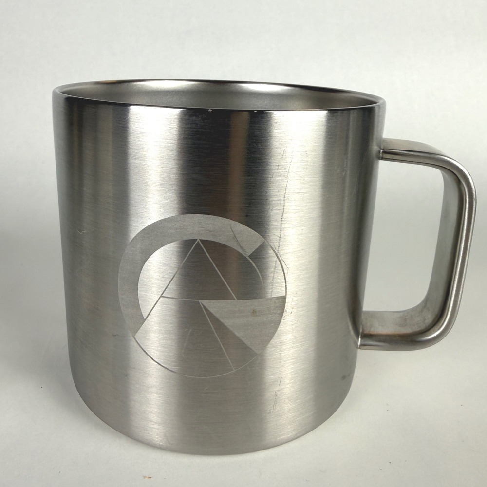 YETI Rambler 14 oz Stainless Steel Mug Custom Engraved Logo Older Style
